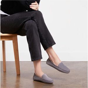 M. Gemi The Felize Suede Gray Italian Drivers | 40.5